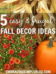 5 easy and inexpensive fall decor ideas