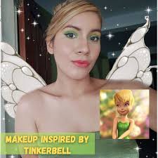 esp eng makeup inspired by tinkerbell