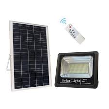 Us 474 66 11 Off 10pcs 10w 60w 100w Outdoor Reflector Remote Control Solar Power Led Floodlight Panels For Garden Flood Light Spotlight Bouwlamp In