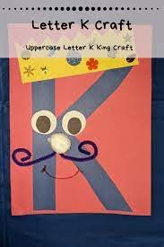 uppercase letter k craft for pre