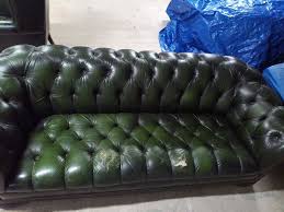 large chesterfield leather hole