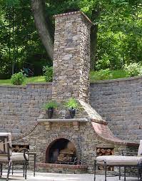 Outdoor Stone Fireplaces Fireplace