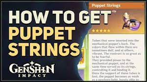 How to get Puppet Strings Genshin Impact - YouTube