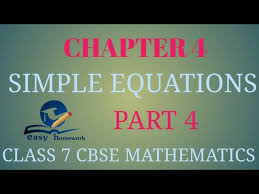 Chapter 4 Simple Equations Part 4