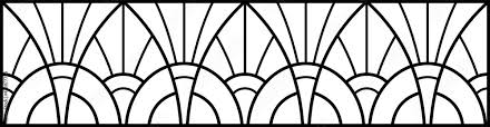Vector Sketch Of A Stained Glass Window