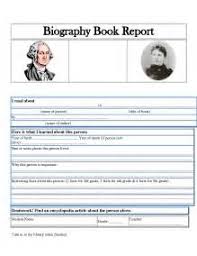    Biography Book Report Template   Expense Report Template net