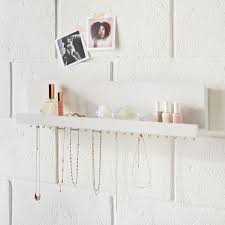 Wall Jewelry Holder And Storage Ledge