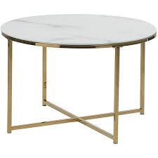 Glam Coffee Table Round 70 Cm Marble