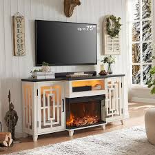 Glass Fireplace Tv Stand