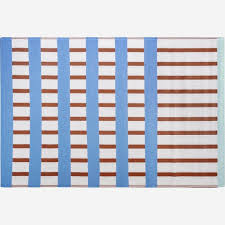 achille outdoor rug blue and brown