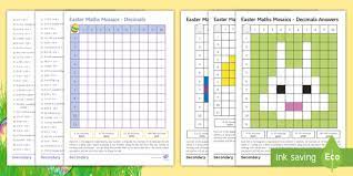Ks1 maths sats ks2 maths sats booster times tables further resources. Easter Maths Mosaic Worksheet Worksheets Teacher Made