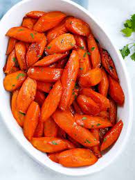 oven roasted brown sugar glazed carrots