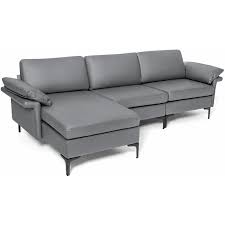 Modern Fabric Sectional Sofa Couch L