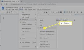 how to use apa format in google docs