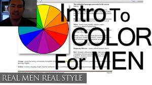 Color Mens Clothing Video Style System August Announcement Mens Color Wheel Guide