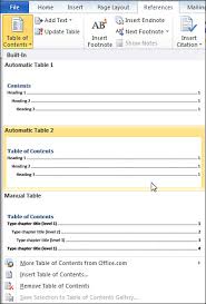 microsoft word 2010 creating a table