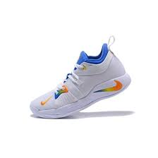 Make shot after shot with zoom air cushioning and traction where you need it most. Nike Pg 2 White Blue Orange Paul George Basketball Shoes Nike Store Nike Running Shoes