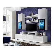 Comment accrocher une télévision au mur? Meubles Et Decorations Meuble Tv Mural Design Mini 200cm Blanc