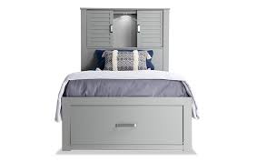 Dalton Twin Gray Storage Bed Grey