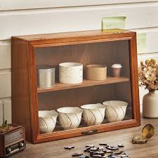 wooden storage cabinet cosmetic case