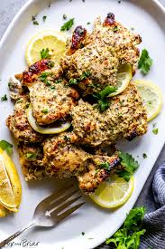 oven baked greek en thighs fox