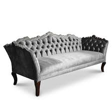 bellisimo tufted sofa grey velvet sofa