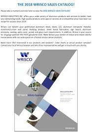 Sales Catalog Wrisco Industries Inc