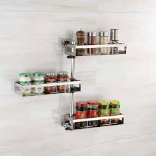 Wall Mount Condiment Storage Shelf