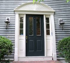 When replacing an exterior door, the interior trim (also called casing) is often cut for the previous door at a height that may be shorter than the modern older doors are often 81 inches tall with jambs and threshold but new ones are 81 1/2 tall. Repairing A Rotten Door Entry Thisiscarpentry