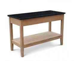 aria garden console table with drawers