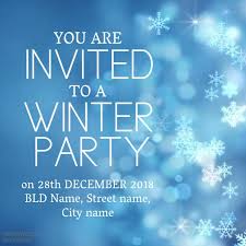 Winter Party Invitation Template Postermywall
