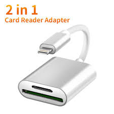 Aluminum 2 In 1 Lighting Card Reader Rocketek Tf Sd Card Dual Slot Camera Reader Adapter Usb Otg Adapter Cable Compatible Wi Phone Adapters Converters Aliexpress