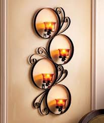 iron wall decor wall candle holders