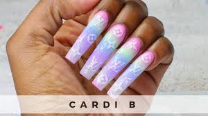 Belcalis marlenis almánzar (born october 11, 1992), known professionally as cardi b, is an american rapper, songwriter, and actress. Recreating Cardi B Nails Did I Do Better Ep5 Acrylic Nails Tutorial Infinity Nails Youtube