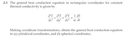 General Heat Conduction Equation