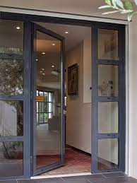 glass entrance doors