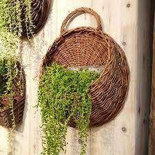 Handmade Wicker Rattan Flower Basket