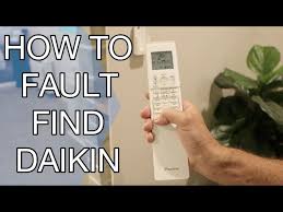 how to fault find a daikin air