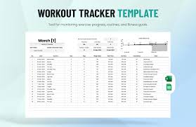 workout tracker template in ms excel