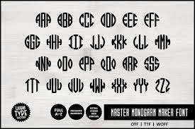 master monogram font a monogram maker