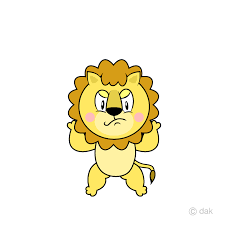 free angry lion cartoon image charatoon