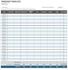 17 Free Timesheet And Time Card Templates Smartsheet