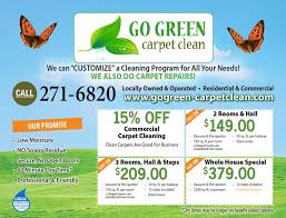 specials go green carpet clean