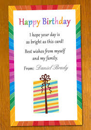 Free Sample Birthday Card Template