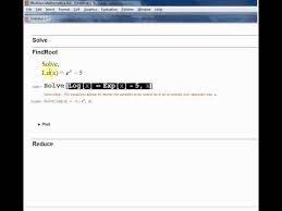 Solve Equations In Mathematica Using