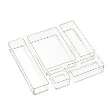 clear acrylic stackable drawer