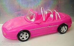 Barbie pink sports car 2009 rare seat stickers. Vintage Barbie Doll 4 Seater Pink Convertible Sports Car 563868702