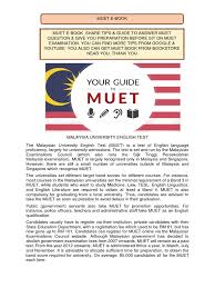 Before you check your answers, why not look at the questions. Muet Sharing Session E Book 2