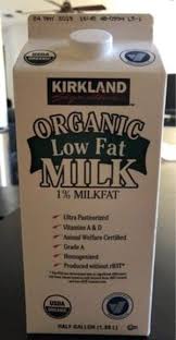 kirkland signature organic low fat milk