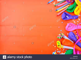 Happy Birthday Background With Decorated Borders With Party